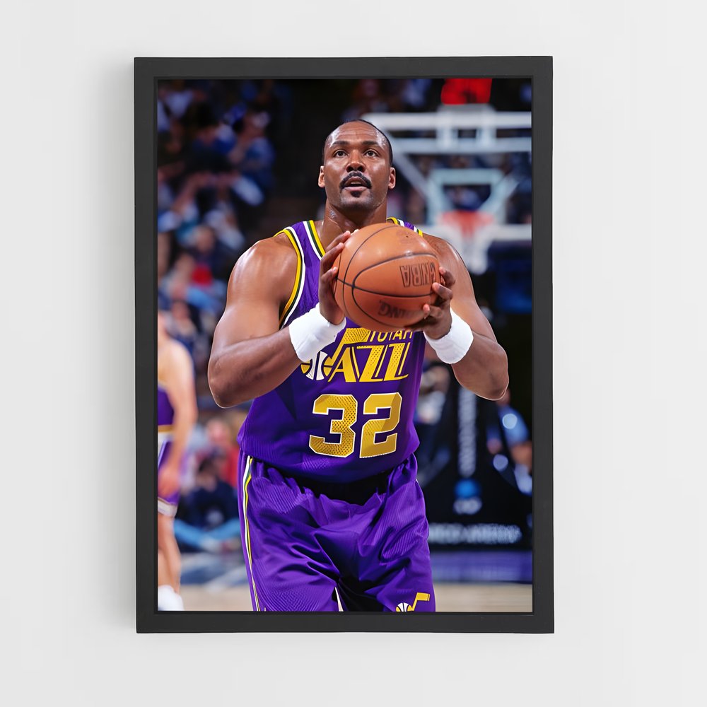 Poster Karl malone Lakers – affiche Basketball (vue 2)